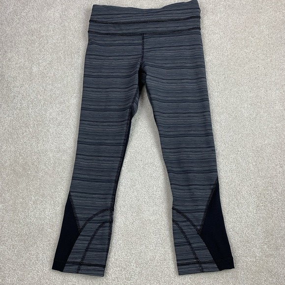 lululemon athletica Pants - Lululemon Run Crop Inspired Women's Athletic Leggings Size 4